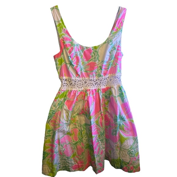 Lilly Pulitzer Rosemarie Size 2 Flamingo Pink Sundress - Picture 2 of 4
